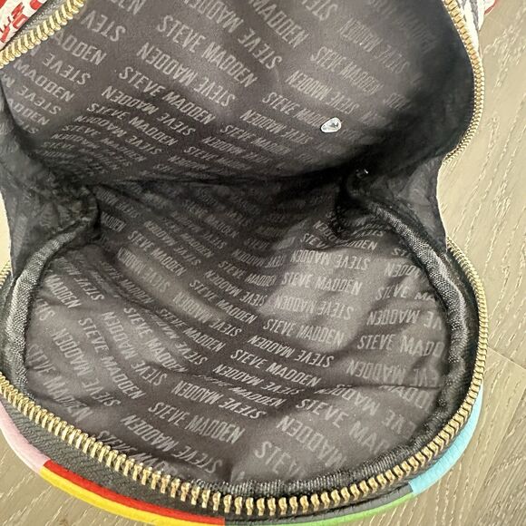 Steve Madden Colorblock Logo Mini Backpack Multicolor Streetwear Bag - Picture 9 of 11